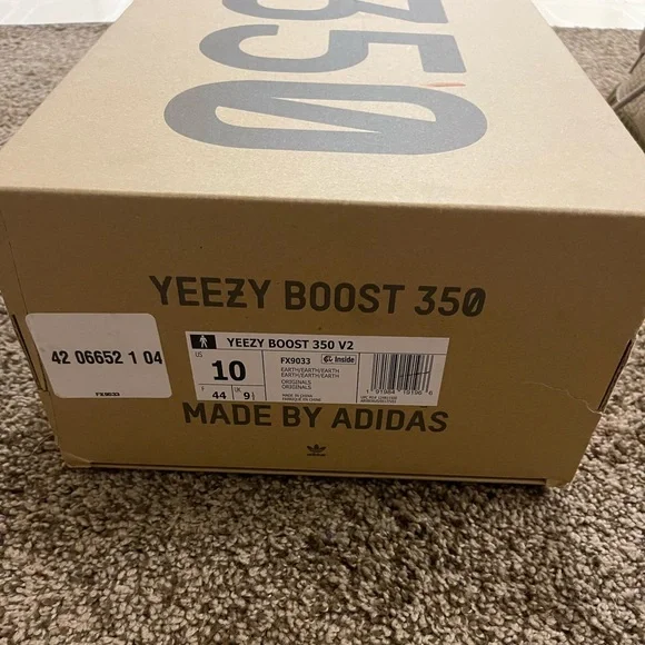 Yeezy Boost 350V2 Earth size 10 worn twice closest thing to Deadstock will trade - Picture 8 of 10